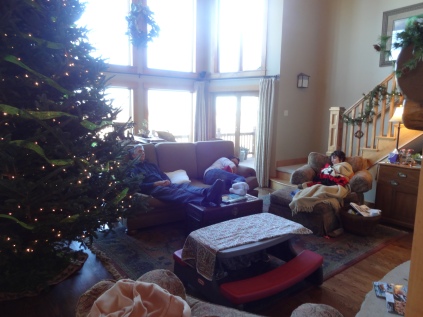 The annual "Everyone asleep after Thanksgiving Dinner" at my parents house.